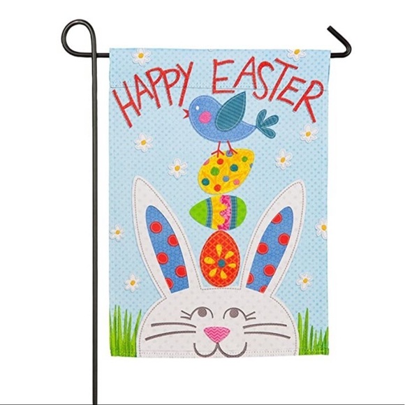 Garden Flag Easter Bunny Spring Lawn Decor Garden Flag Multicolor 12.5 x 18 inch - Picture 7 of 7